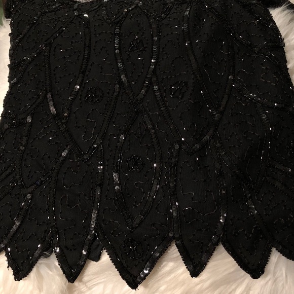 Vintage Stenay 100% Silk/Beaded/Sequins Black Top (reduced 5/11 Few loose beads - Picture 10 of 10